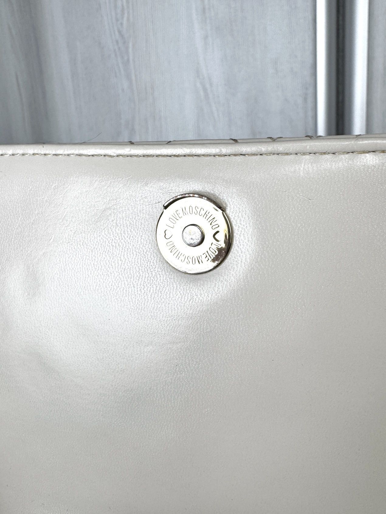 Love Moschino Love Moschino beige clutch shoulder bag faux leather Size ONE SIZE - 12 Thumbnail