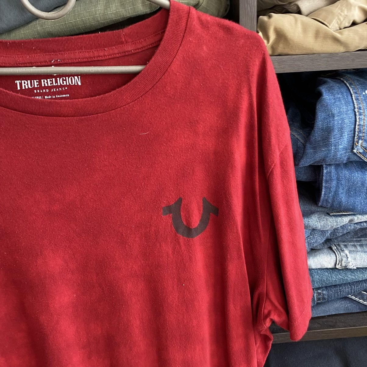 True Religion Mens True Religion Big Logo Graphic Y2K opium tee Size US XL / EU 56 / 4 - 9 Thumbnail