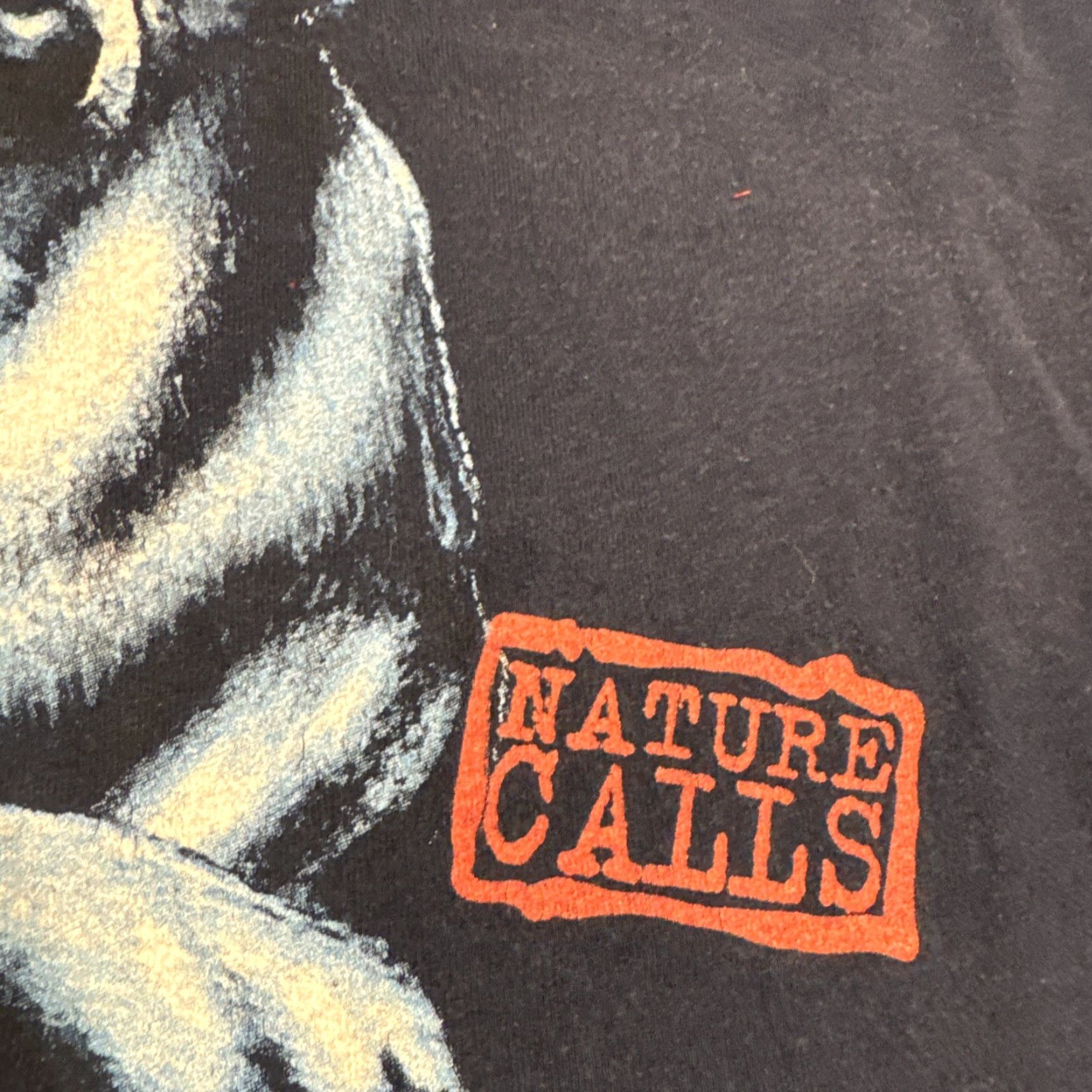 Vintage VINTAGE 90s Leader of the Pack Nature Calls Wolf Husky T-Shirt Navy Blue M Adult Mens Womens Unisex Navy Blue 90s Shirt T-Shirt Size US M / EU 48-50 / 2 - 3 Thumbnail