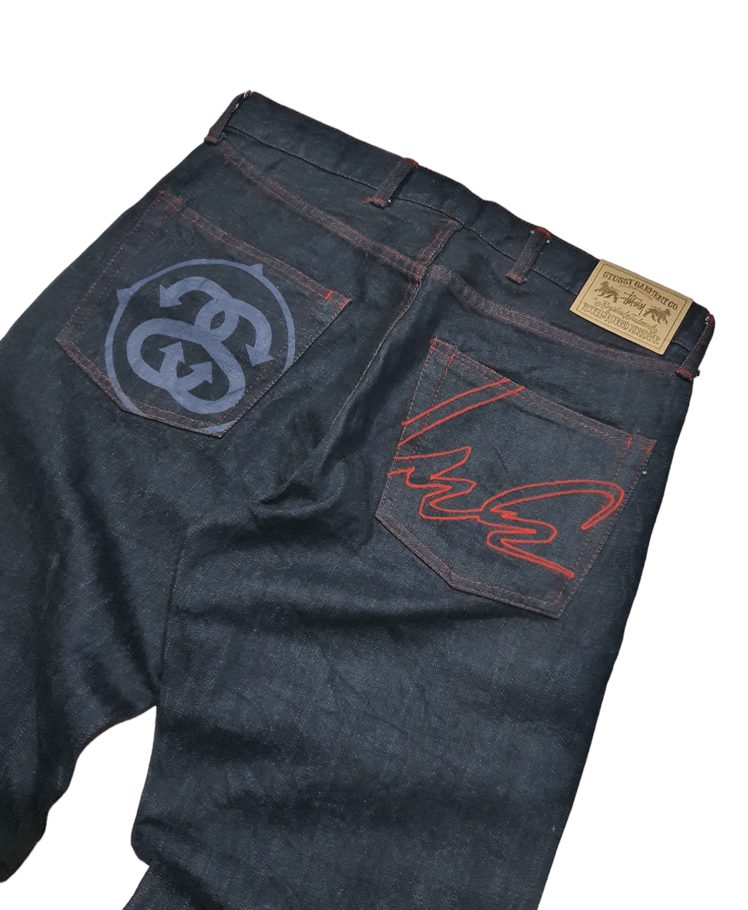 vintage old stussy futura design pants