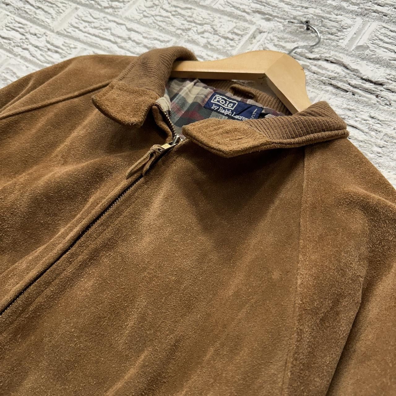 ジャケット・アウター 90s Polo Ralph Lauren suede jacket Msize Vintage Polo Ralph Lauren Suede Harrington Jacket Mens XL