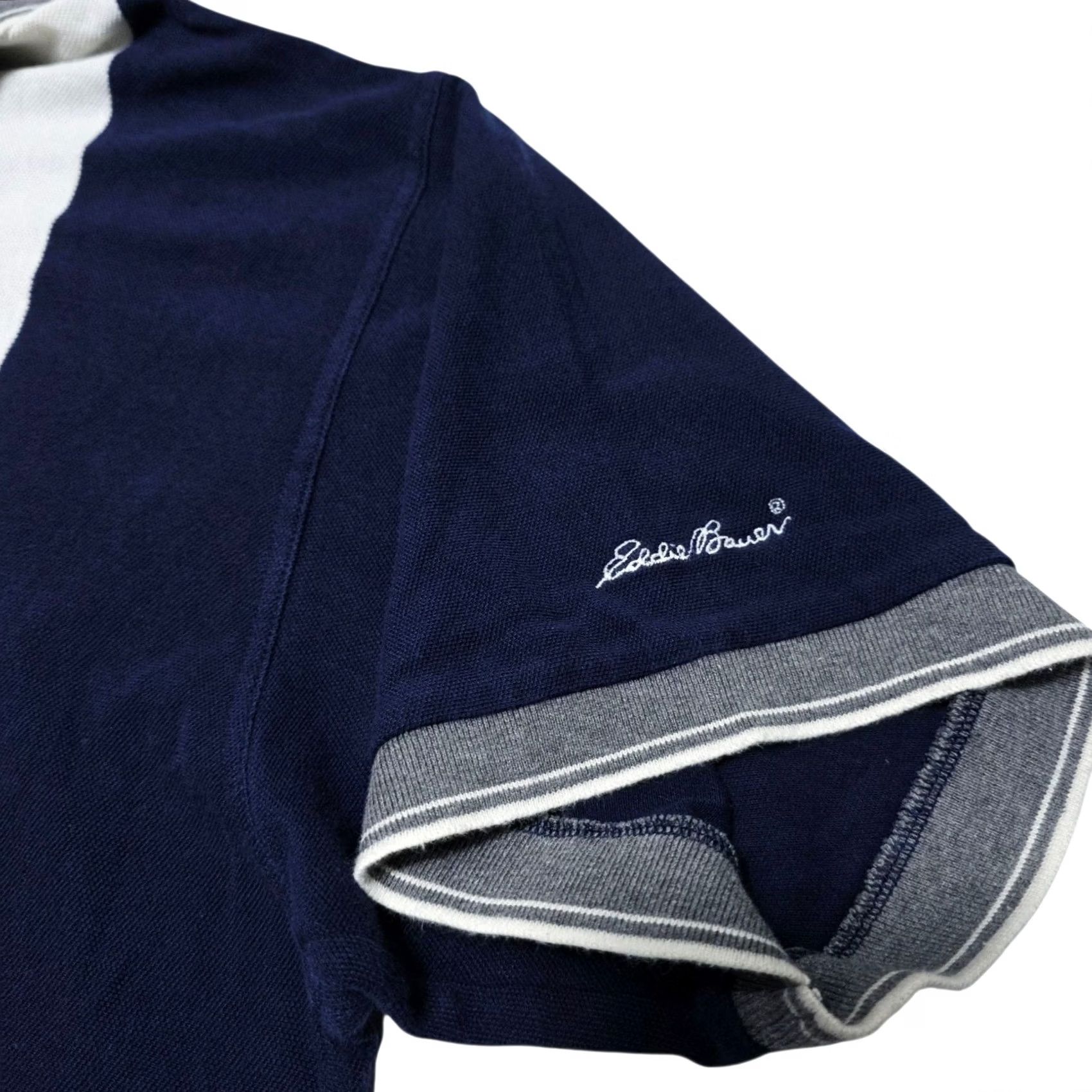 Eddie Bauer VINTAGE Eddie Bauer EBTEK Polo Shirt Blue Striped Mens Small 90s Golf Shirt Size US S / EU 44-46 / 1 - 2 Thumbnail