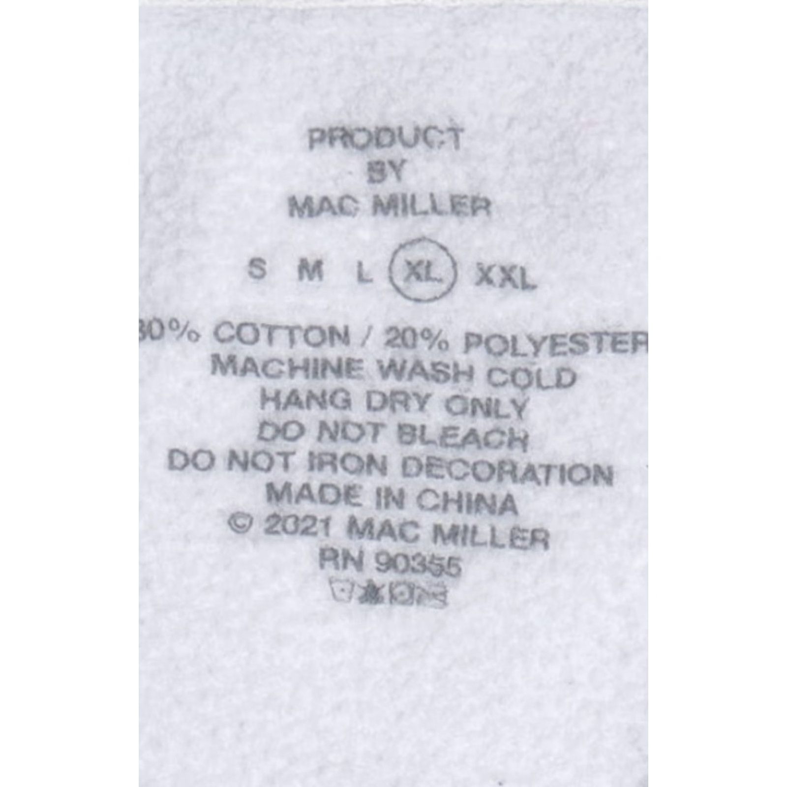 Vintage VINTAGE Mac Miller Sweatshirts Sweatshirt Unisex Adults X-Large Grey Cotton / Polyester Pullover 2021 2020s Mens Womens Boys Girls Size US XL / EU 56 / 4 - 4 Thumbnail
