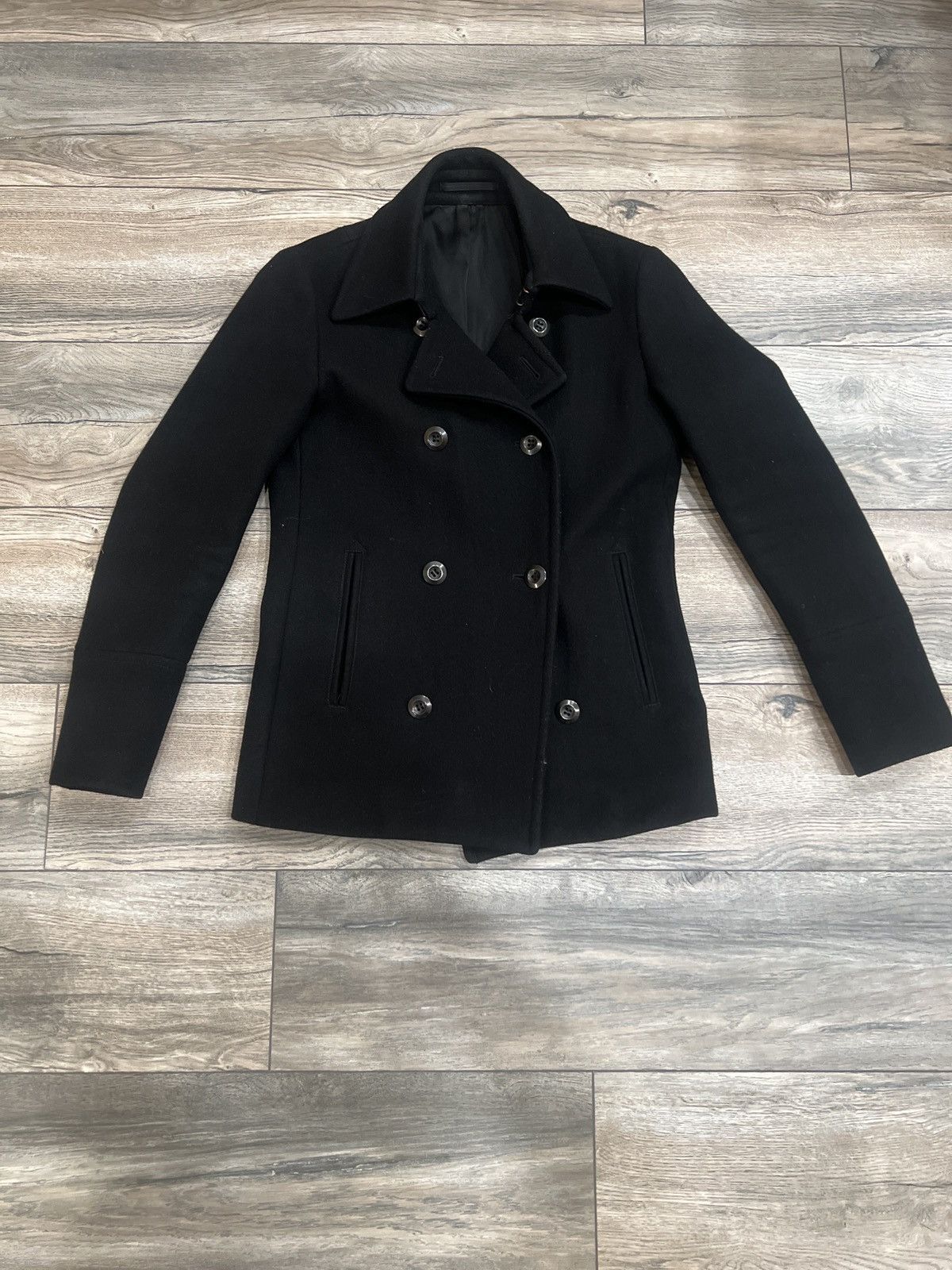 Kazuyuki Kumagai Attachment Attachment Hook Clasp Wool Peacoat Grailed