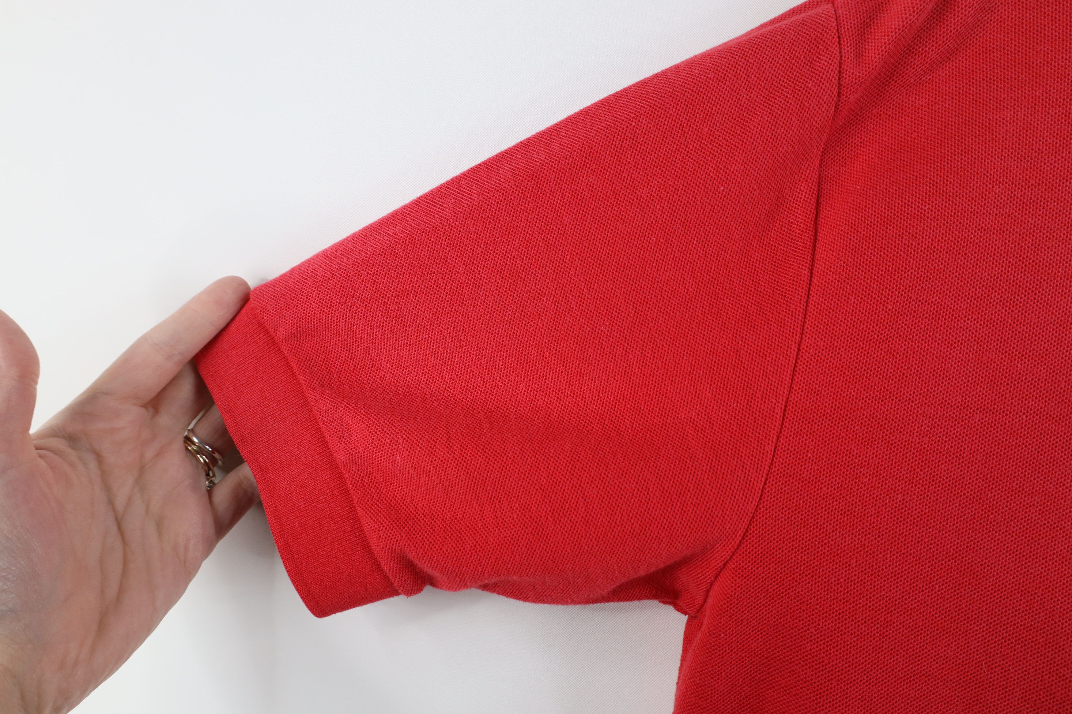 Levi's Vintage 80s Levis Spell Out Short Sleeve Golf Polo Shirt Red Size US L / EU 52-54 / 3 - 5 Thumbnail
