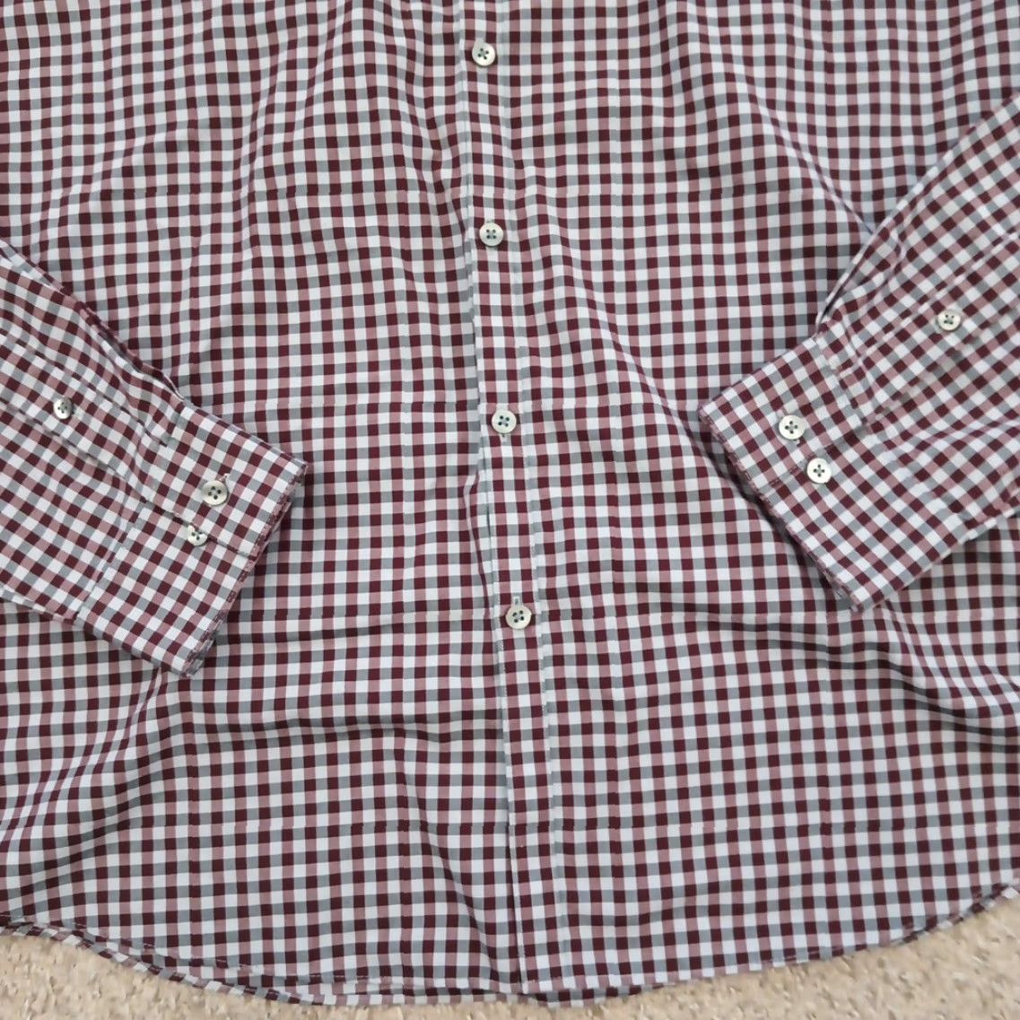Van Heusen Van Heusen Shirt Mens XL Extra Slim Purple Plaid Long Sleeve Button Up Size US XL / EU 56 / 4 - 3 Thumbnail