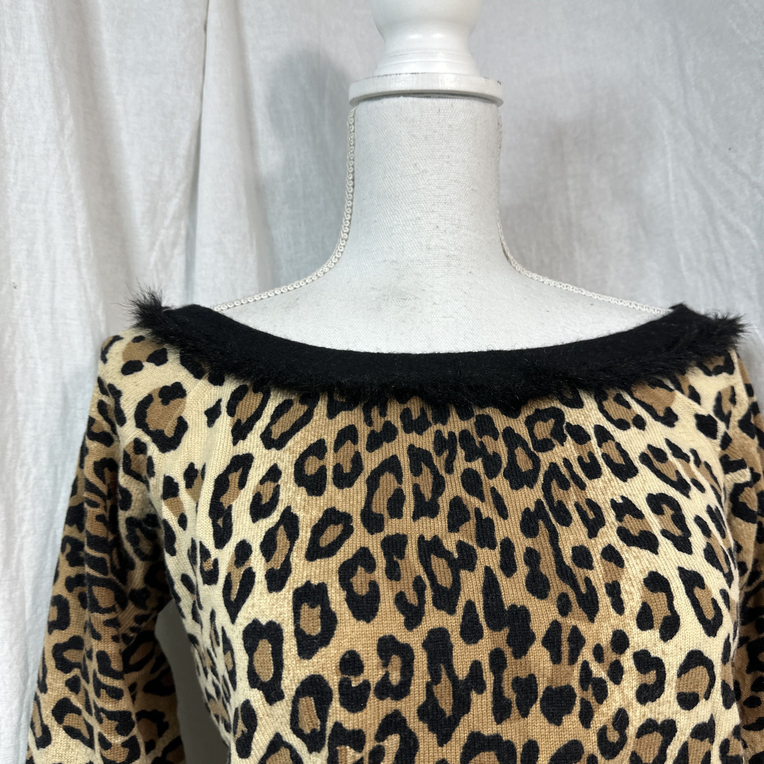 Blumarine × Vintage Vintage Blumarine Leopard Silk Top Size M / US 6-8 / IT 42-44 - 7 Thumbnail