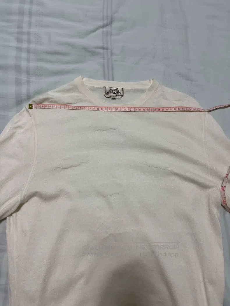 Hermes Hermes Cashmere off-white cloud short-sleeve T-shirt, clou Size US L / EU 52-54 / 3 - 3 Thumbnail