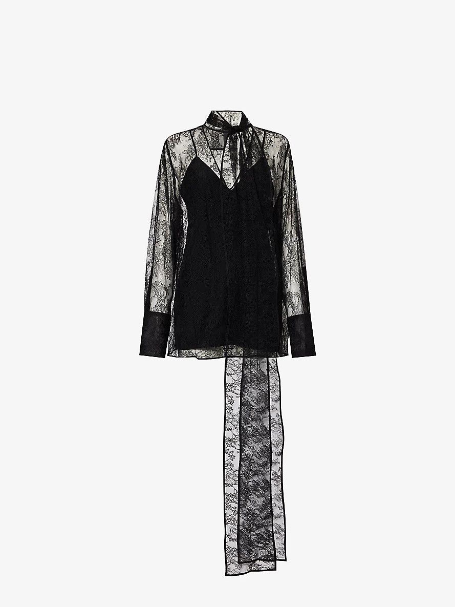 Givenchy o1y0925 Blouse in Black Size XS / US 0-2 / IT 36-38 - 1 Thumbnail