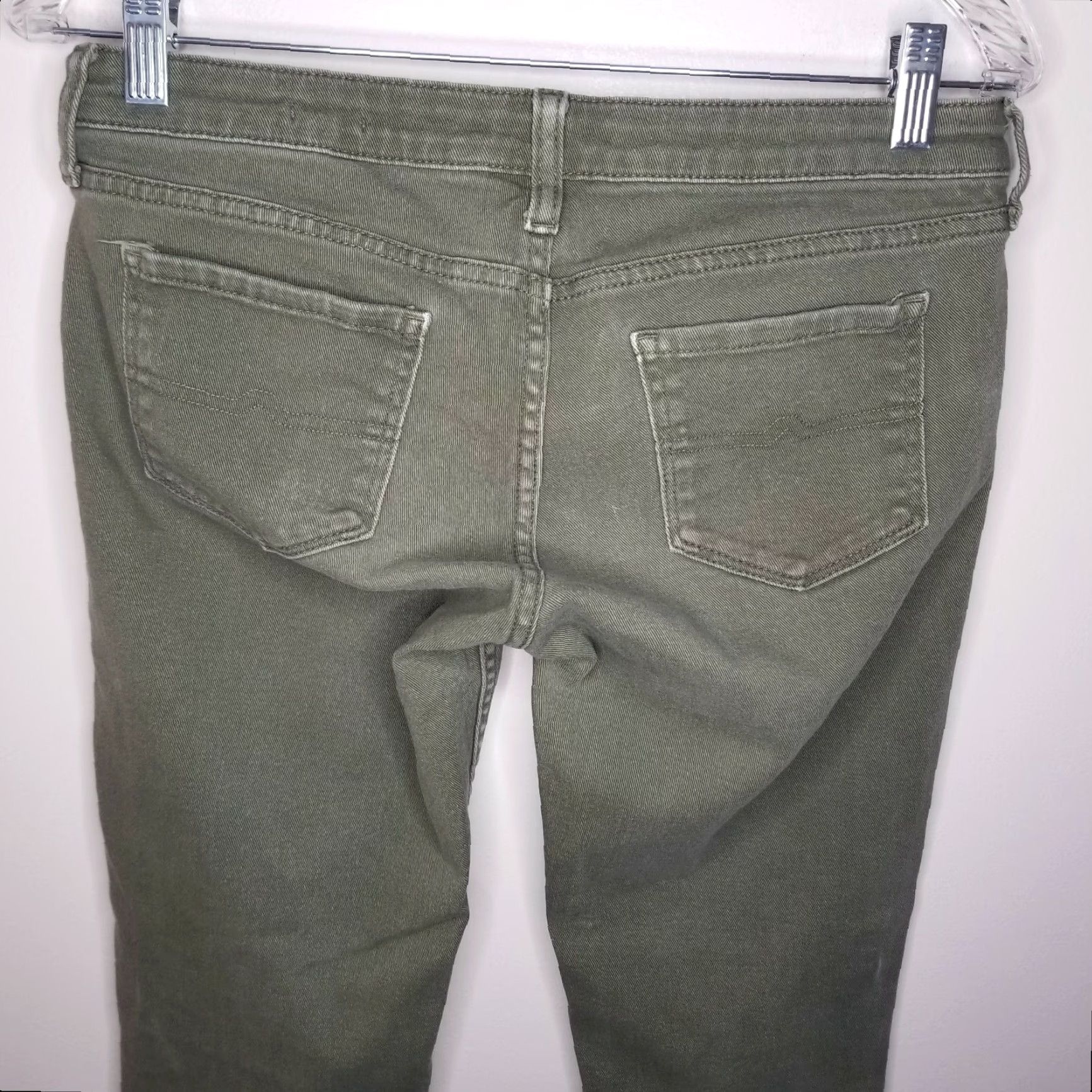 Vintage Arizona Jeans Jeans Skinny Distressed Green Size 7 Womens Size 28" / US 6 / IT 42 - 6 Thumbnail