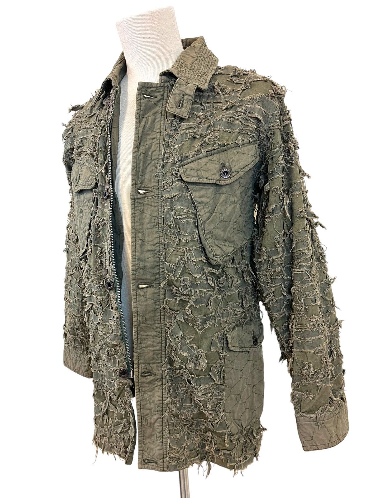 Japanese Brand Japanese Brand Mangrove Distressed Army Jacket Size US L / EU 52-54 / 3 - 15 Thumbnail