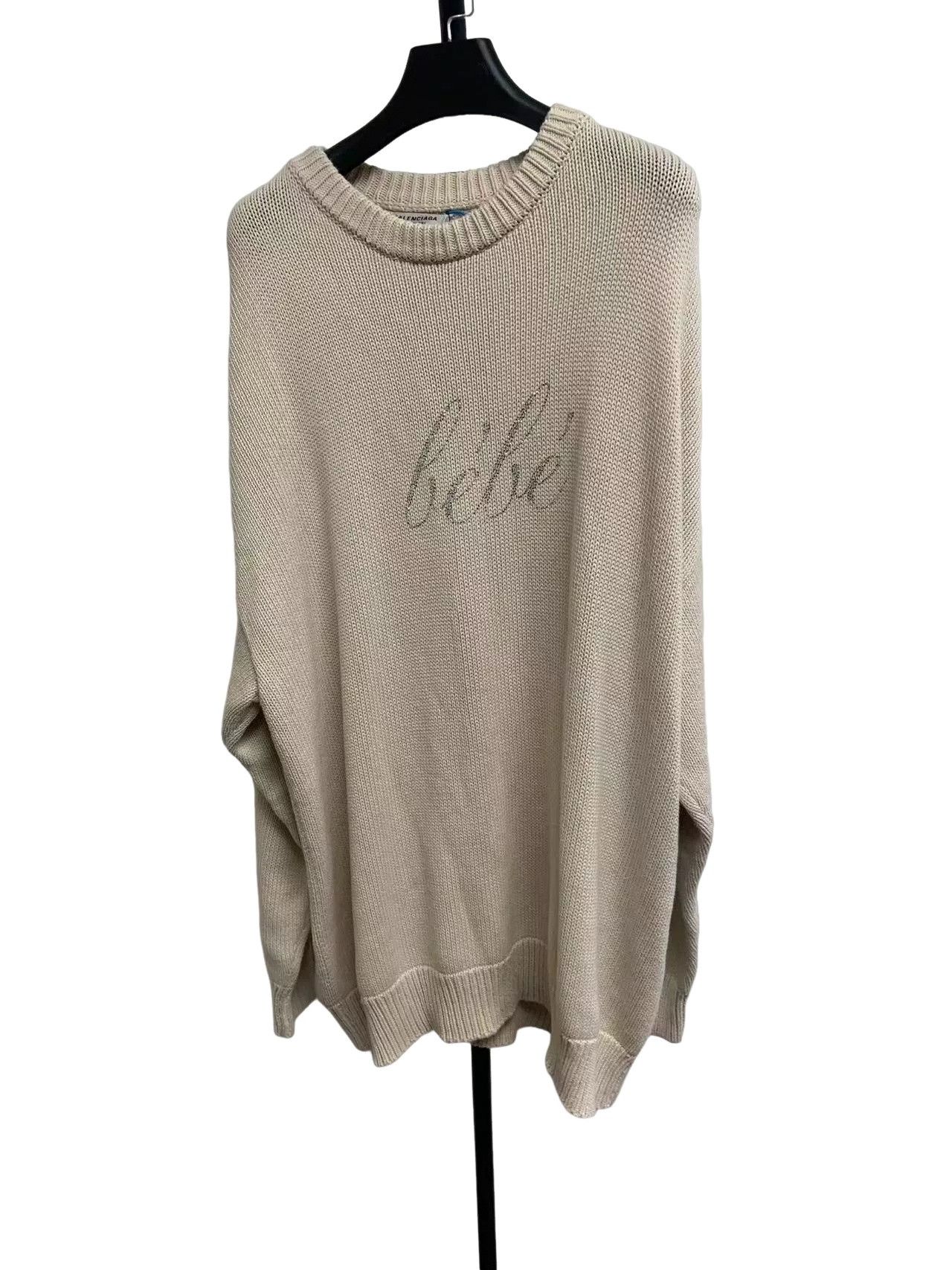 Balenciaga Balenciaga Bébé Embellished Knit Sweater Size M Size US M / EU 48-50 / 2 - 1 Thumbnail