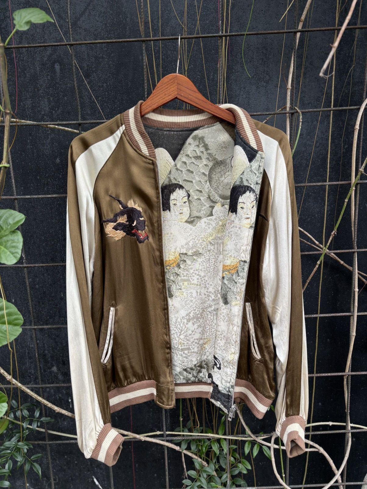 Japanese Brand Japanese Classic Script Hyakka Ryoran Reversible Kintaro jkt Size US M / EU 48-50 / 2 - 3 Thumbnail