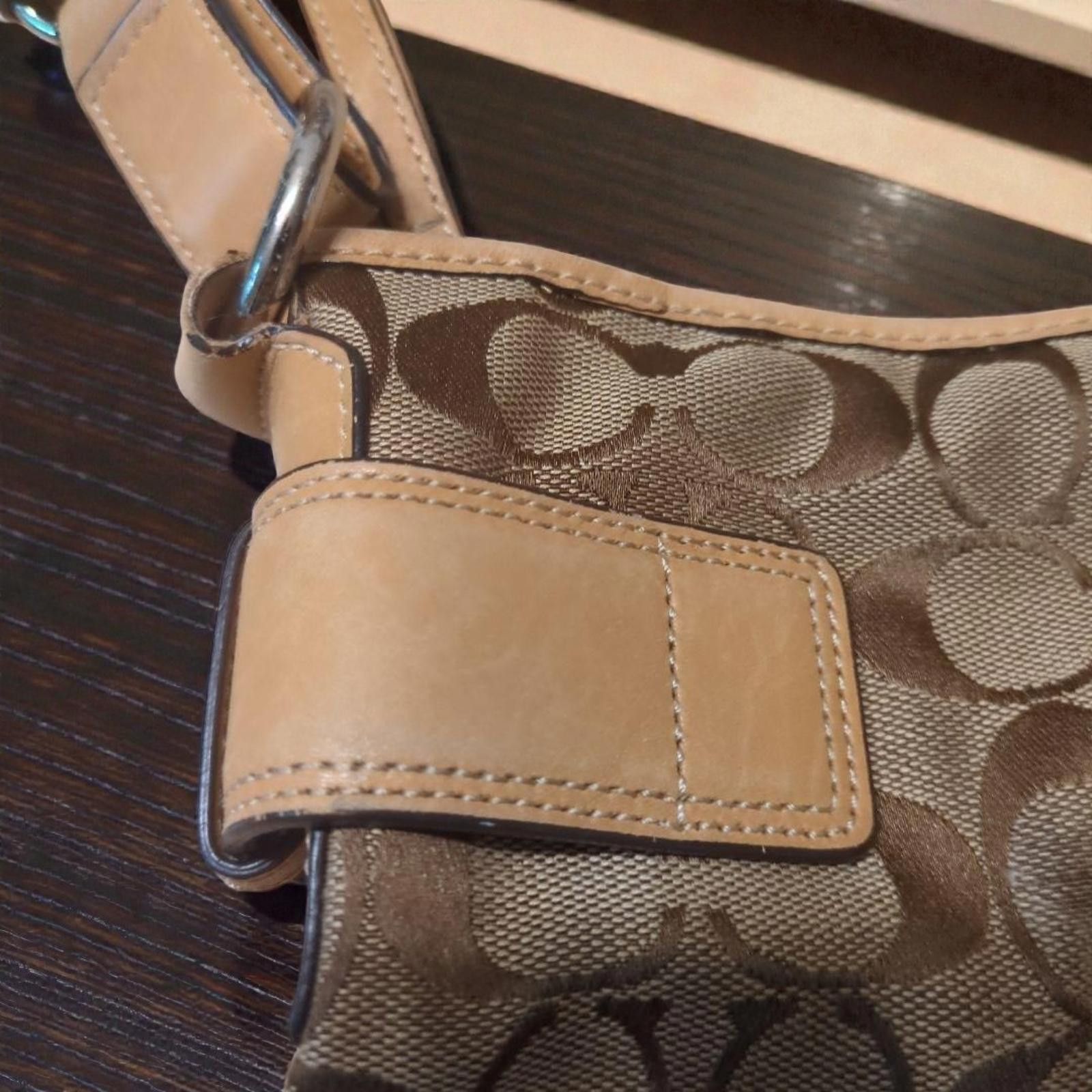 Coach - Signature Canvas and Leather Shoulder Bag