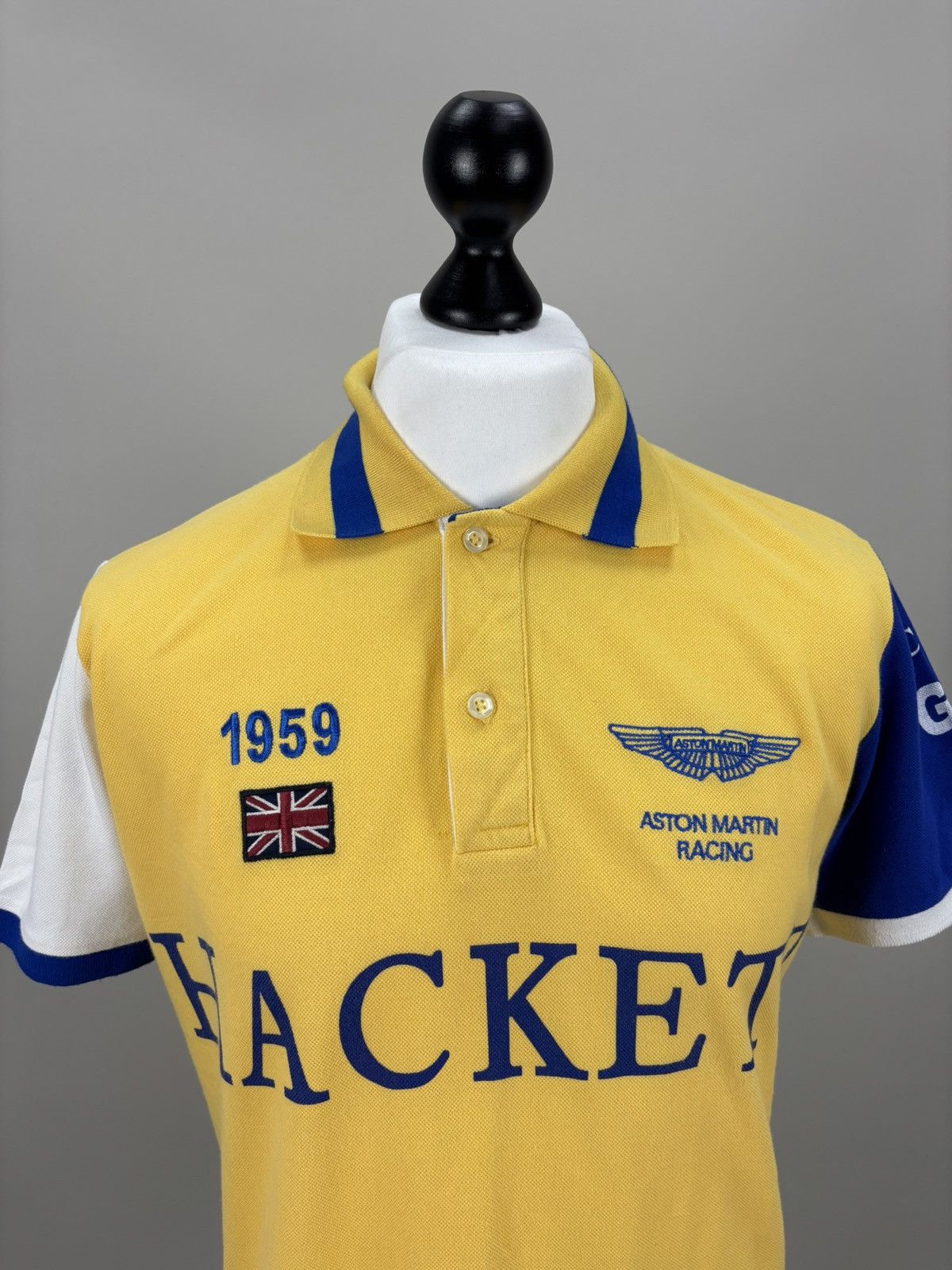 Hackett Mens t shirt Hackett Aston Martin Size M Color Yellow Size US M / EU 48-50 / 2 - 3 Thumbnail