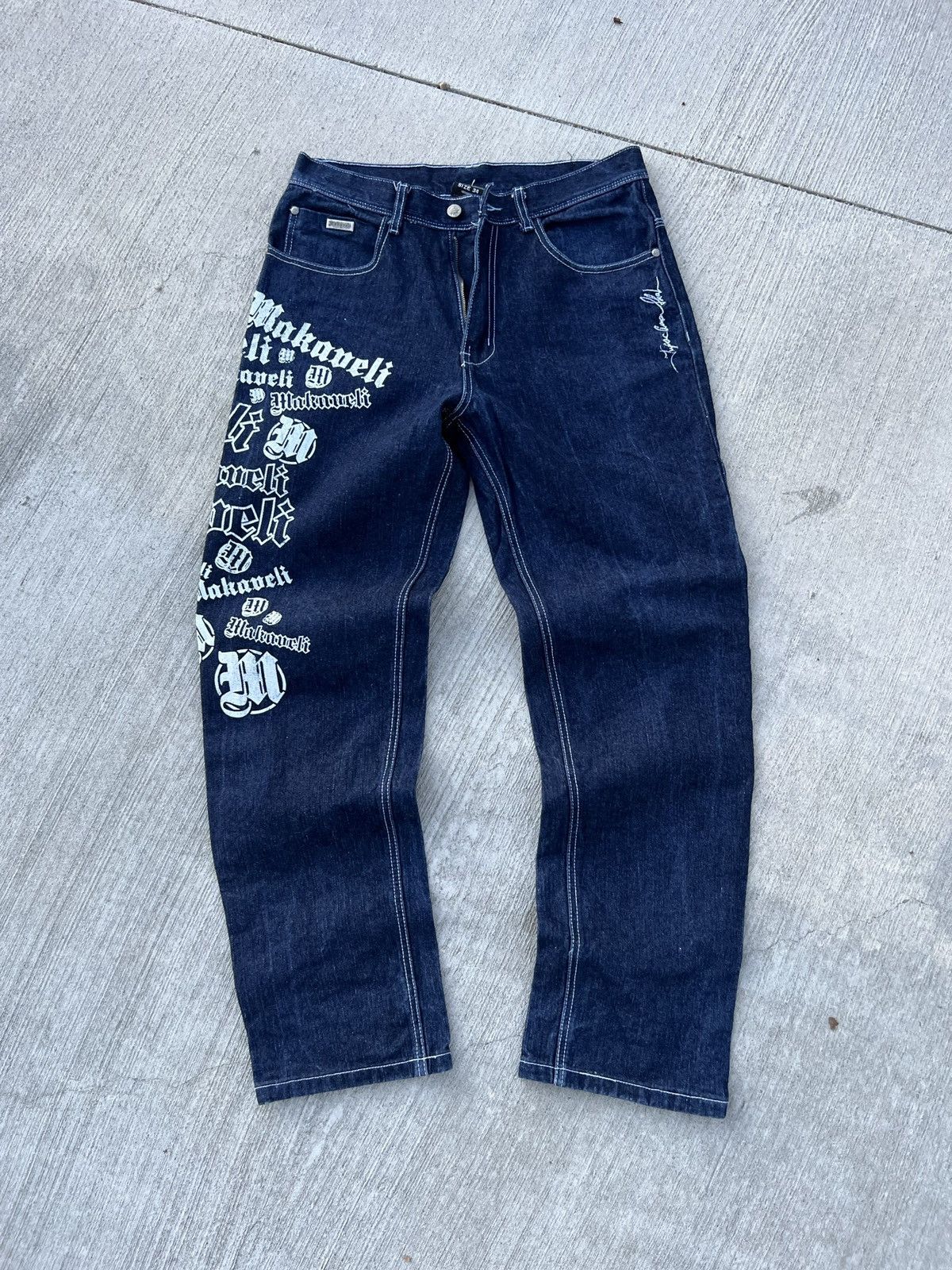 Makaveli × Vintage Vintage Makaveli jeans rap hip hop baggy jeans Size US 34 / EU 50 - 9 Thumbnail