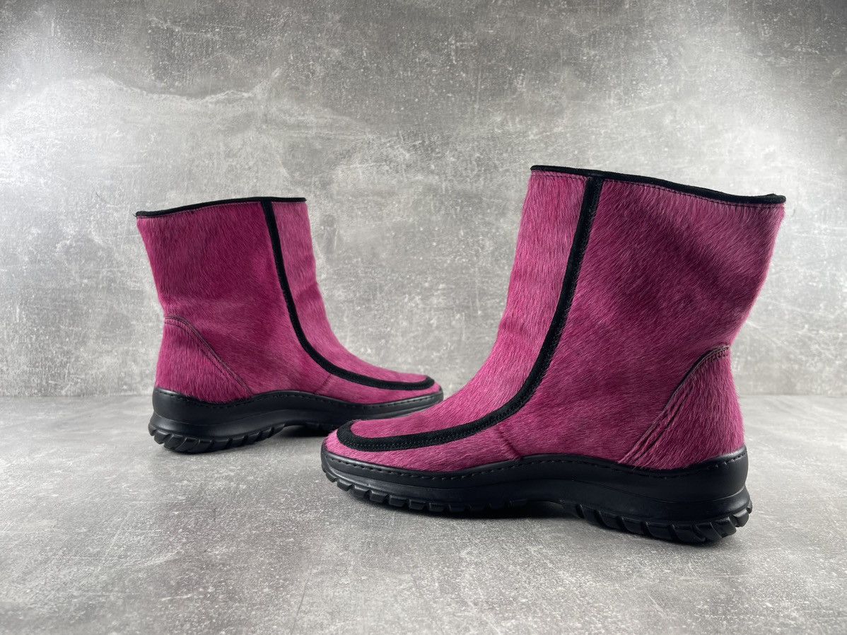 Other Winna Y2K Fur-Lined Winter Boots Pony Hair Pink / Black Size US 10 / IT 40 - 5 Thumbnail