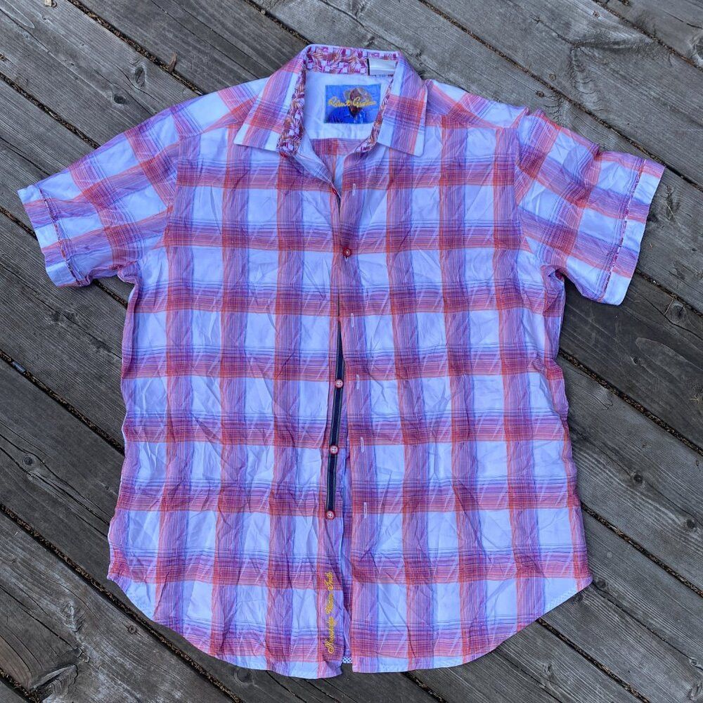 Robert Graham Robert Graham Torres Short Sleeve Egyptian Cotton Shirt Lar Size US L / EU 52-54 / 3 - 2 Thumbnail