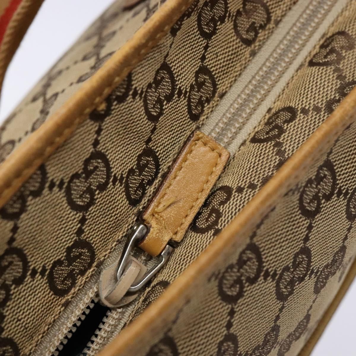 Gucci GUCCI GG Canvas Tote Bag Beige Silver 019 019 Size ONE SIZE - 17 Thumbnail