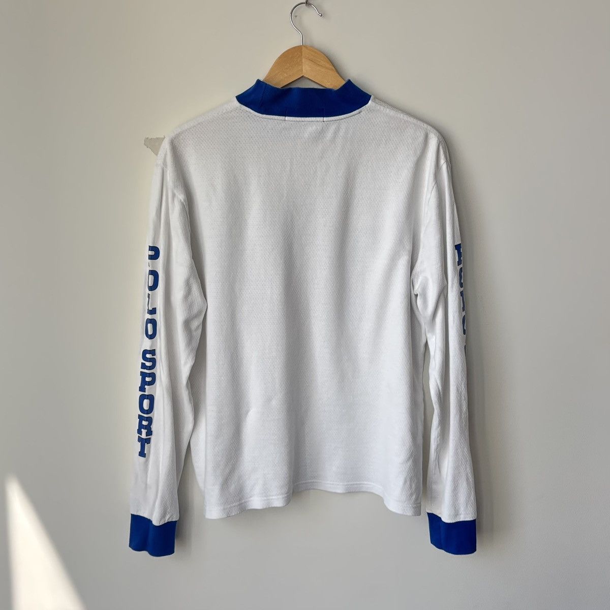 Polo Ralph Lauren Polo Sport Motocross Racing Logo Waffle Knit Mockneck Shirt Size US L / EU 52-54 / 3 - 6 Thumbnail
