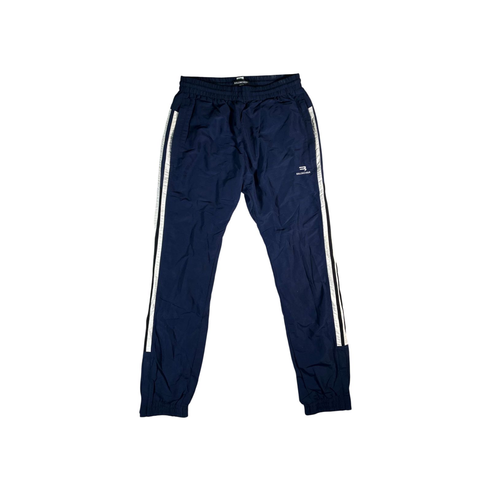 Balenciaga Balenciaga Navy & White Track Pants Size US 30 / EU 46 - 1 Thumbnail