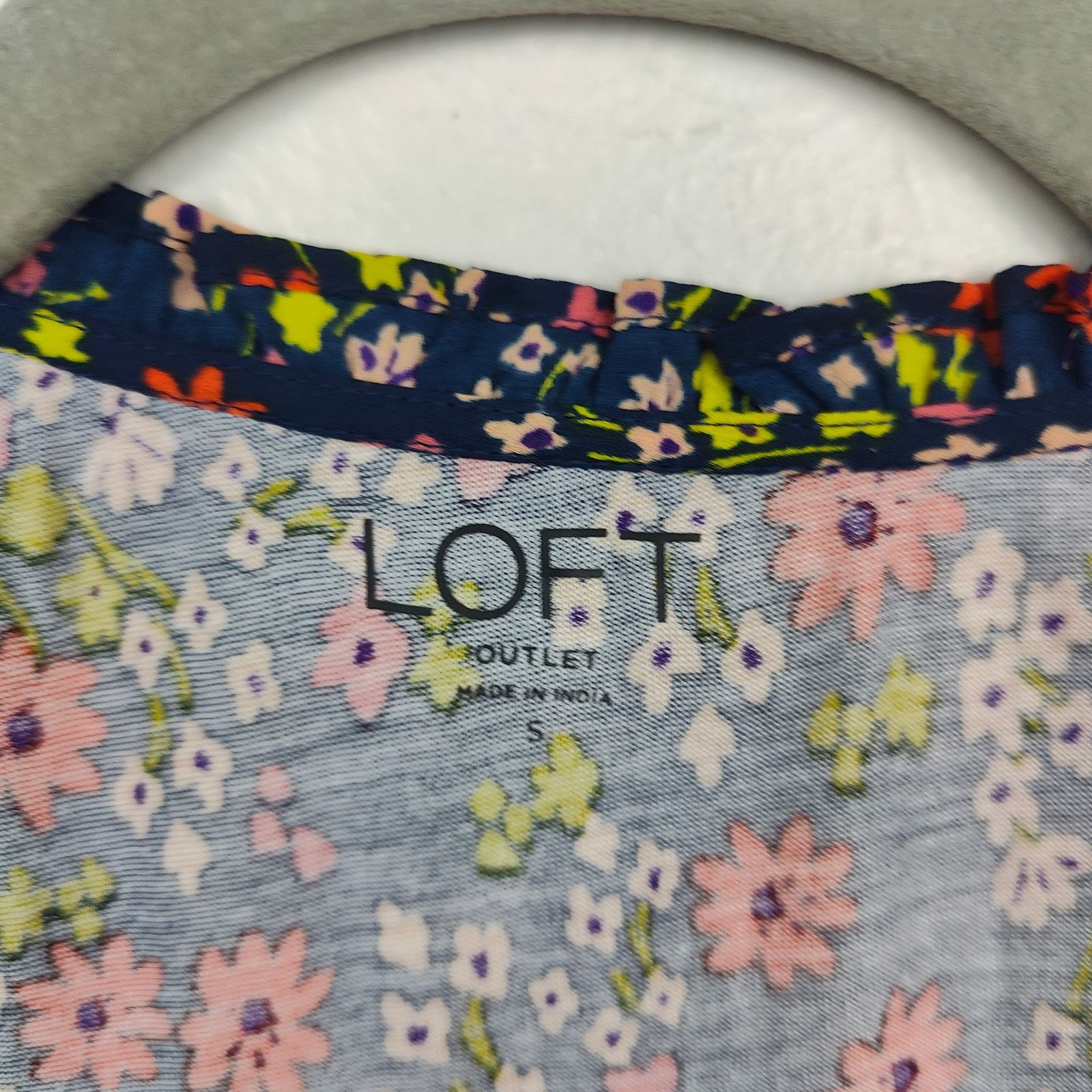 Other Loft Tank Top Womens Small Blue Floral Print NWT Size S / US 4 / IT 40 - 3 Thumbnail