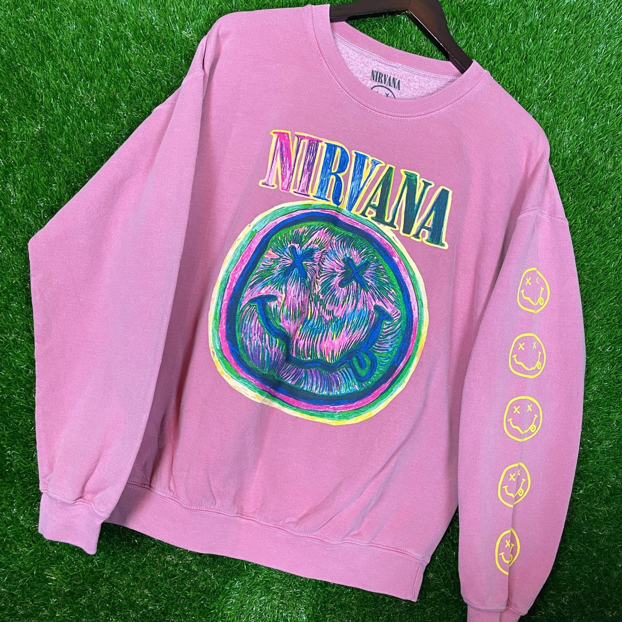 Nirvana Nirvana Classic Rock Crewneck Sweater size Large Size US L / EU 52-54 / 3 - 4 Thumbnail