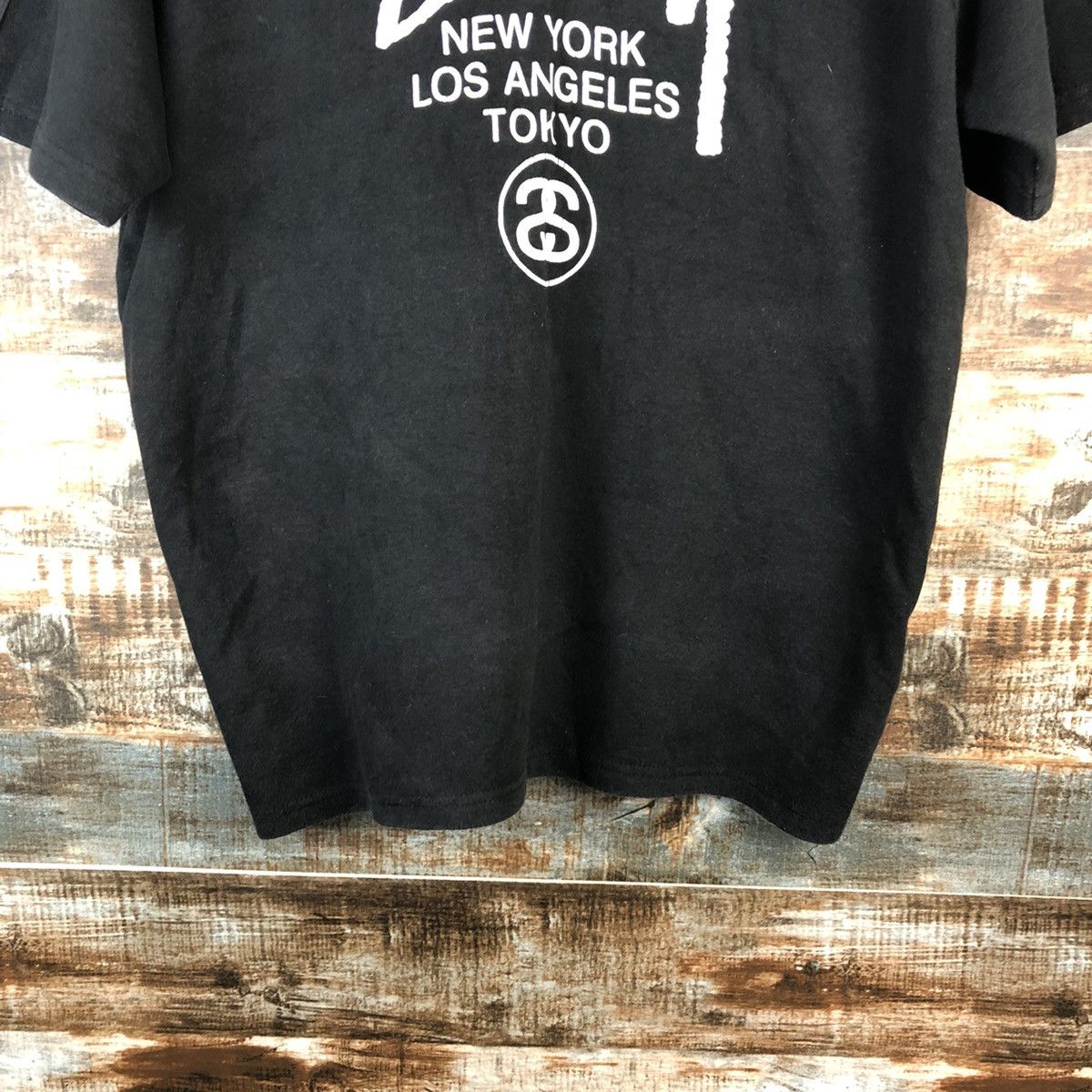 Stussy DL Stussy short sleeve Black Hoodie #A2553 Size US L / EU 52-54 / 3 - 6 Thumbnail