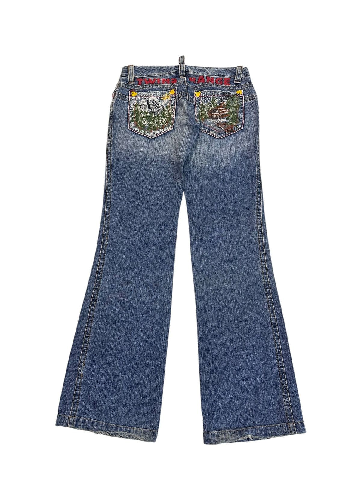 GOA 2000s Distressed Dsquared2 Flare Y2K Jeans Goa Lgb Style Size US 30 / EU 46 - 2 Thumbnail