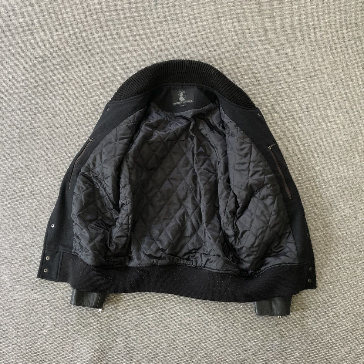 Hysteric Glamour HYSTERIC GLAMOUR Rare Leather Sleeve Varsity Jacket Size US S / EU 44-46 / 1 - 2 Thumbnail
