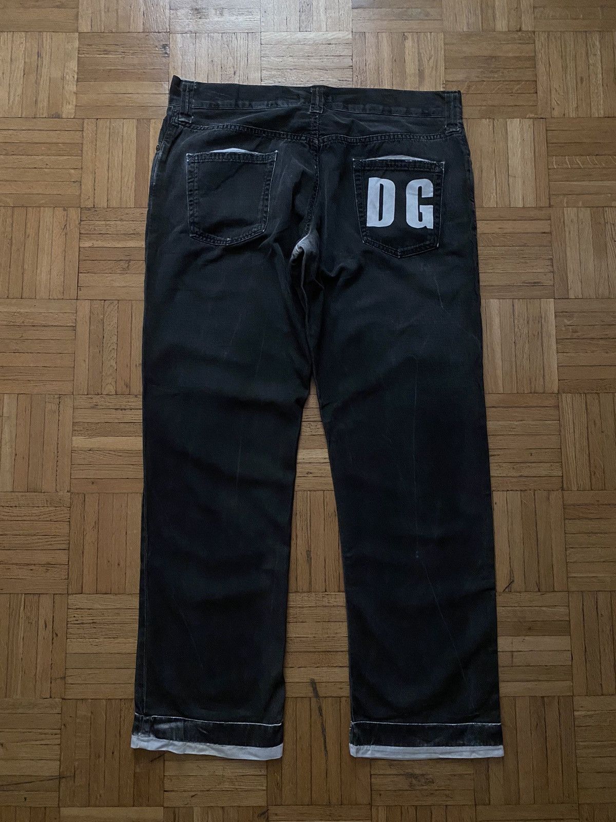 image of Dolce Gabbana Ss05 Bleached Jeans in Grey, Men's (Size 38)