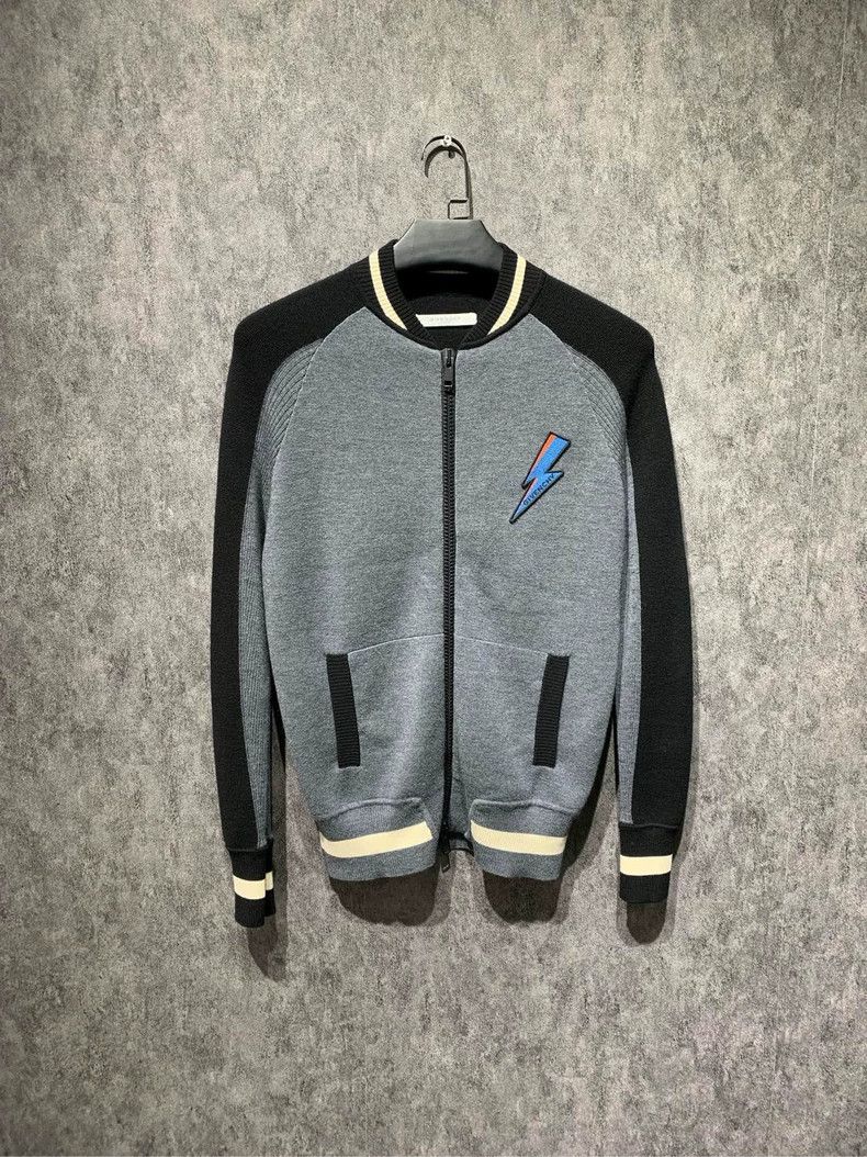 Givenchy Givenchy Wool Lightning Bolt Embroidered Baseball Jacket 25 Size US S / EU 44-46 / 1 - 1 Thumbnail