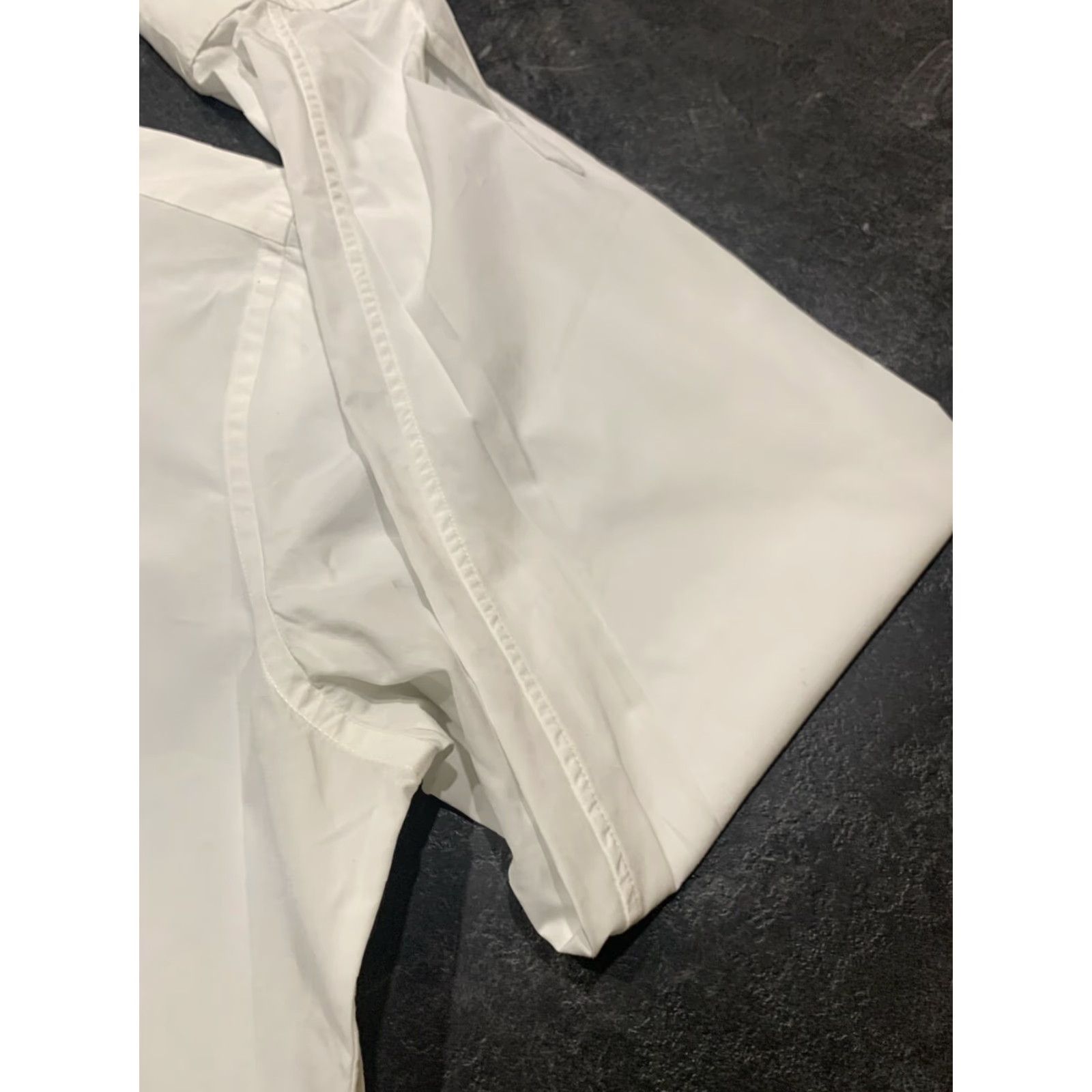 Vintage VINTAGE Proper Cloth Tuxedo Shirt White Formal French Cuffs Adult Size 18 Dress Shirt Size 48R - 3 Thumbnail