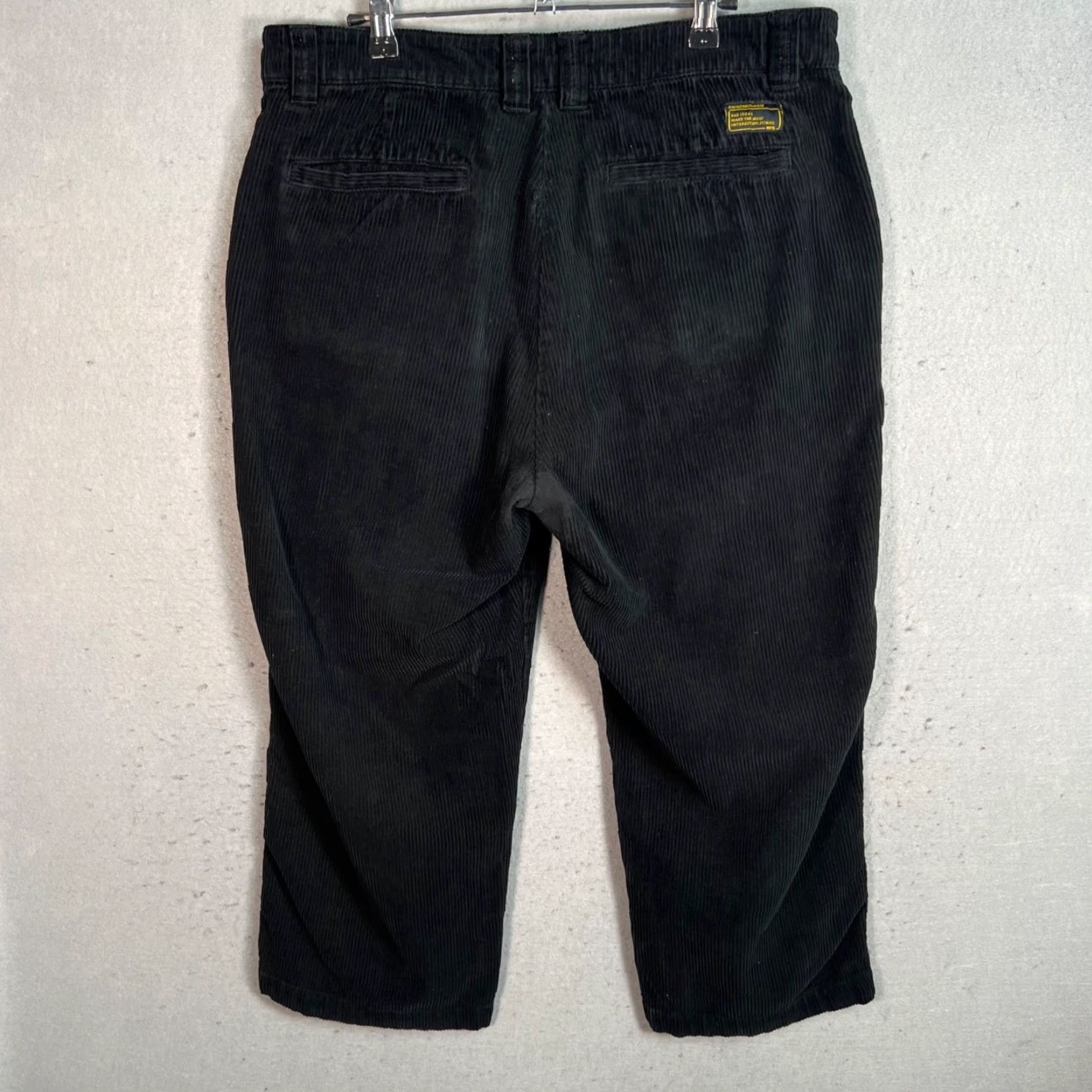 Zara VINTAGE Zara Men's Corduroy Wide-Leg Pants - 32 Black, Adult, 0, Regular, Modern Chino Style Men’s Pants Size US 32 / EU 48 - 2 Thumbnail