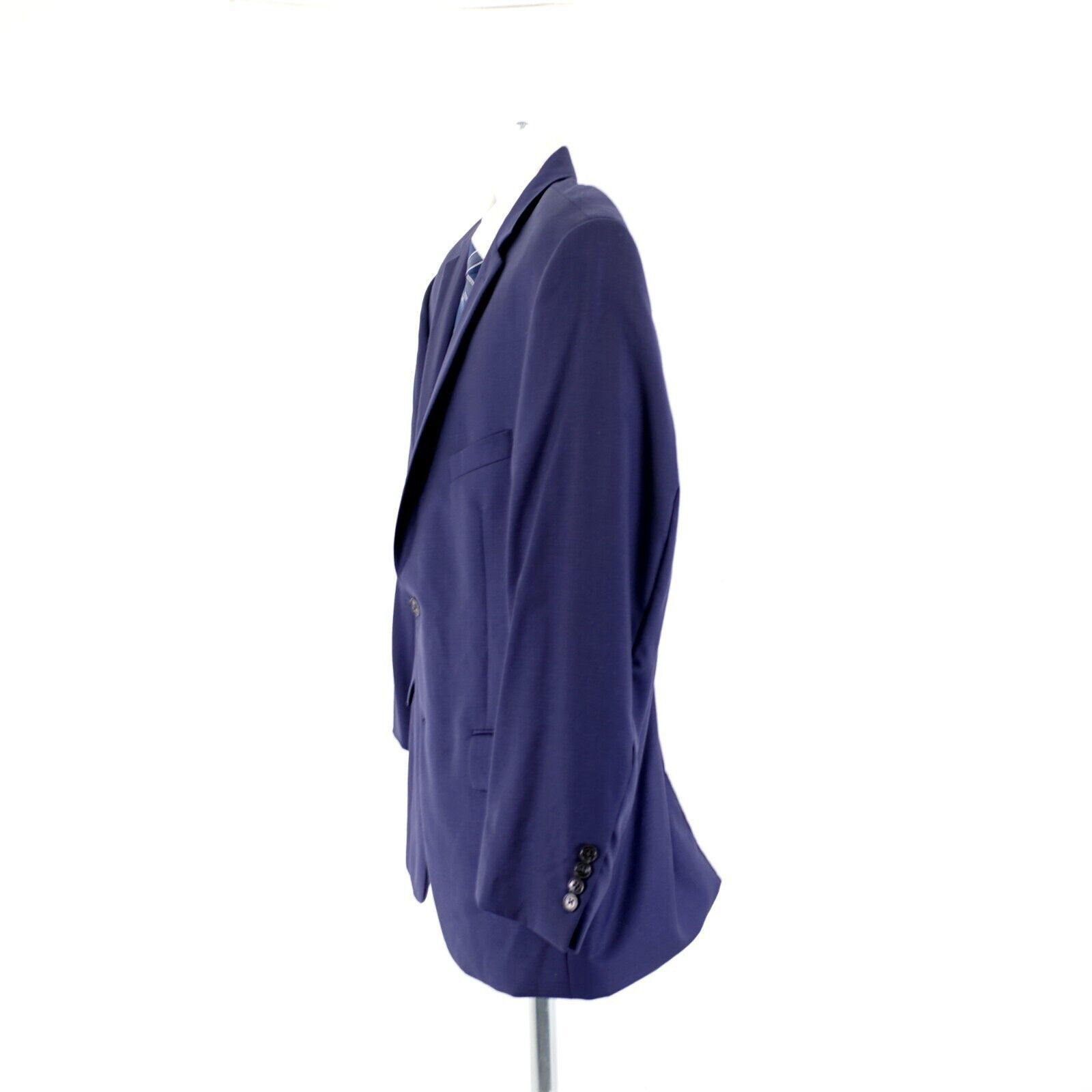 Jos. A. Bank Jos A Bank Travelers Tailored Fit Wool Blue Twill 46R / Slim Size 46R - 5 Thumbnail