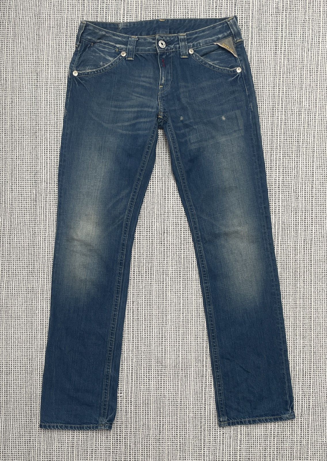 Hysteric Glamour × Replay × Vintage Flare Jeans Replay Distress Faded Boot Cut Y2K Vintage Size US 29 - 2 Thumbnail
