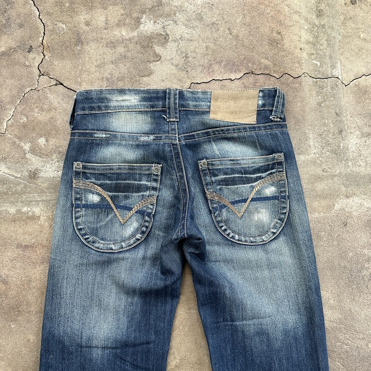 Vintage Eighty Nine Wide Low Rise Denim Size 28" / US 6 / IT 42 - 8 Thumbnail