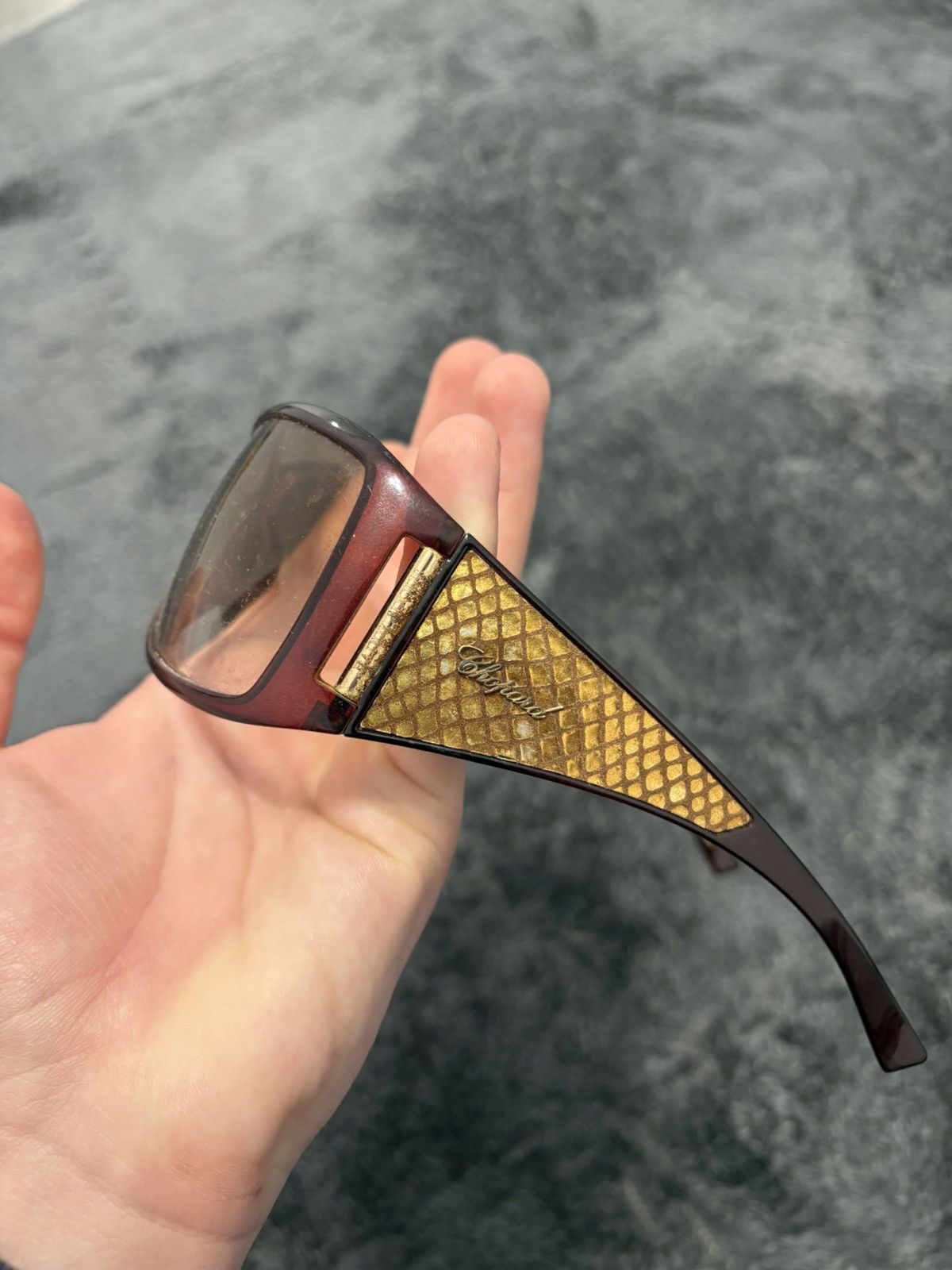 Chopard Vintage Mask Sunglasses Y2K Chopard Italy Size ONE SIZE - 5 Thumbnail