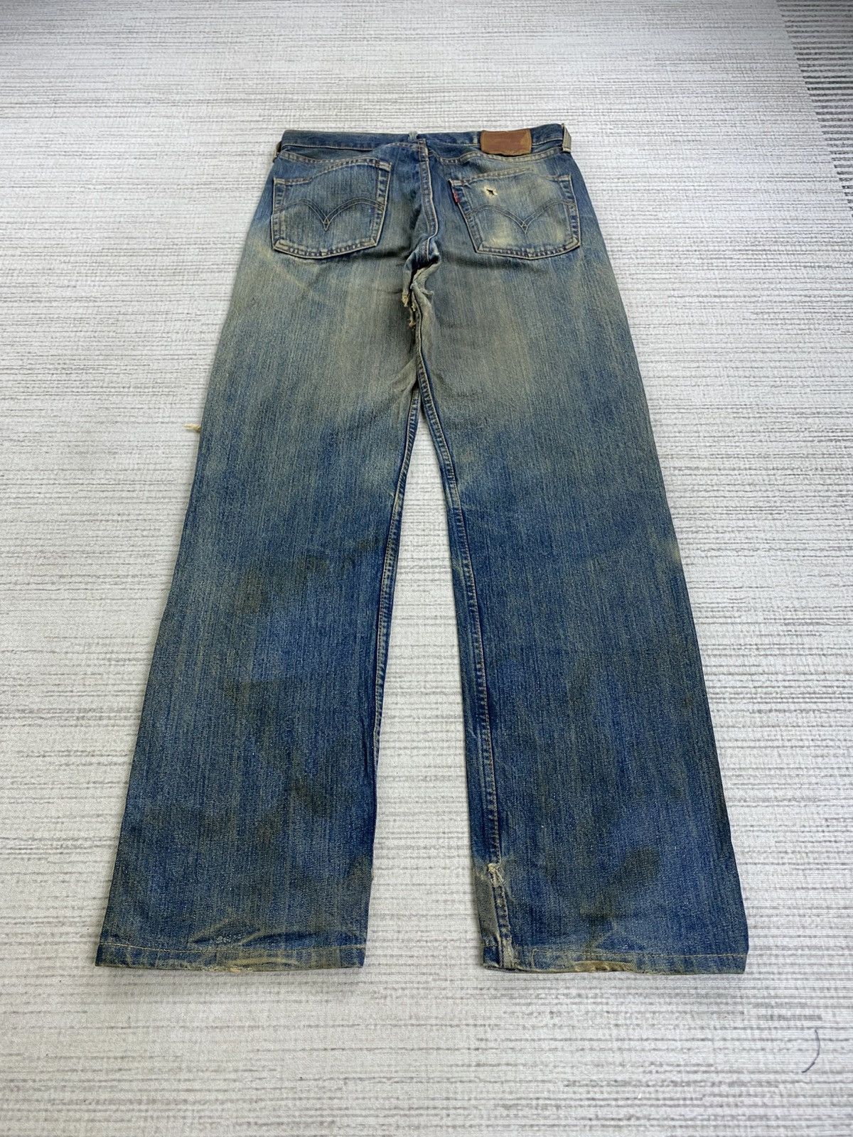 Levi's 🔥Vintage 90s Levi’s 503 Distressed Denim Mud Wash Jeans Size US 31 - 2 Thumbnail
