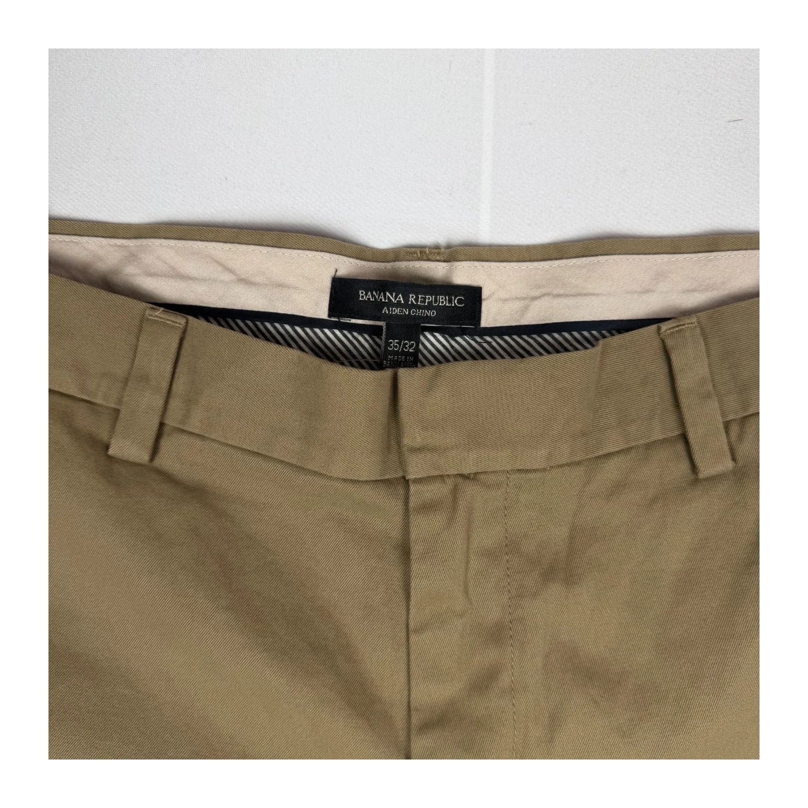 Banana Republic Banana Republic Aiden Chino Pants Mens 35x32 Brown Rapid Mov Size US 35 - 7 Thumbnail