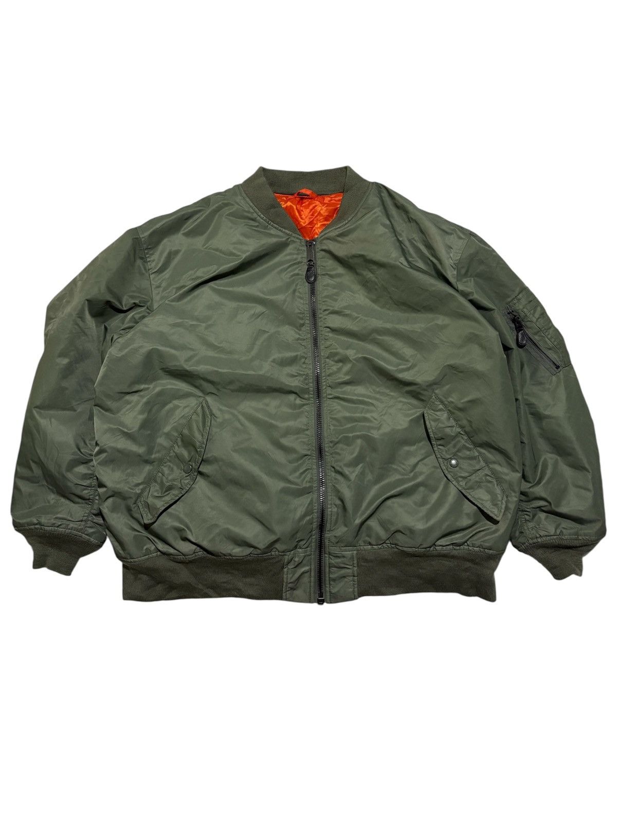 Avirex Vintage Avirex AVIREX USA script Bomber Jacket Army green Size US XXL / EU 58 / 5 - 11 Thumbnail