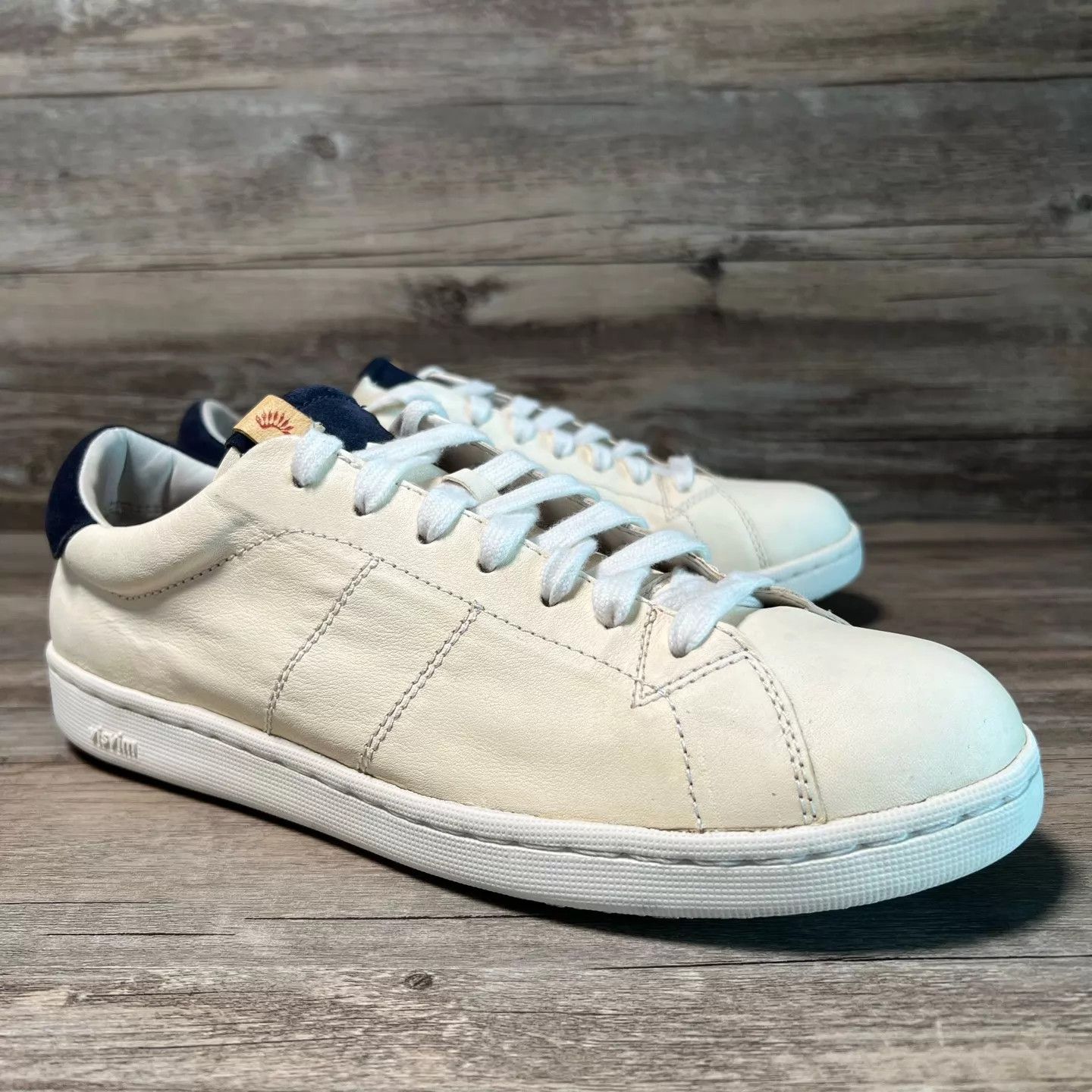 Visvim Visvim Foley Folk Sneakers White/Blue Navy Heel 9.5 Ltd Size US 9.5 / EU 42-43 - 2 Thumbnail