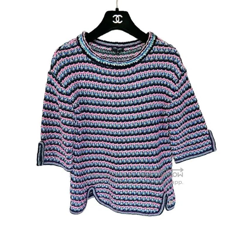 Chanel Chanel Spring Autumn Color Block Short Sleeve Top . Size M / US 6-8 / IT 42-44 - 1 Thumbnail