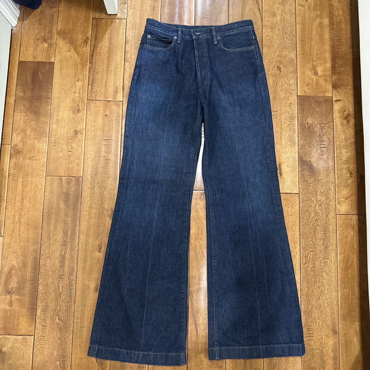 Acne Studios Acne studios flared dark blue denim Size US 30 / EU 46 - 1 Thumbnail