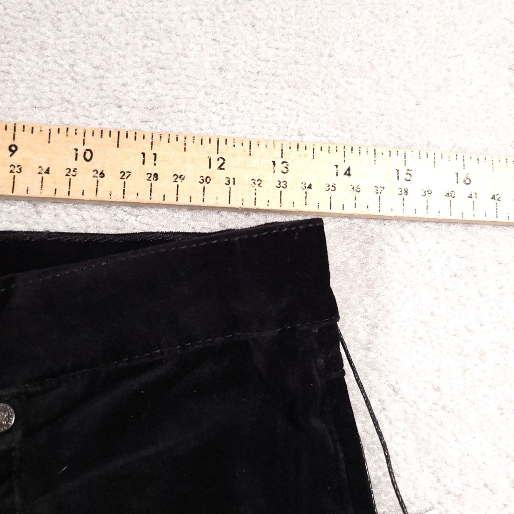 Velour Diane Gilman DG2 Velour Pants Women's 2P Petite Black Stretch Mid-Rise Straight Dress Pants convex Size 26" / US 2 / IT 38 - 5 Thumbnail
