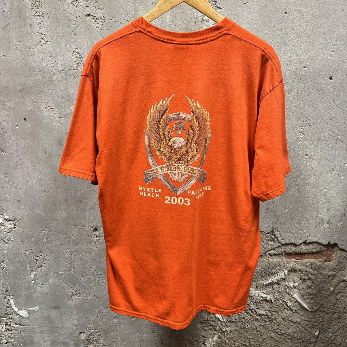 Vintage Vintage 2003 Bike Week Orange Short Sleeve T-Shirt XL Size US XL / EU 56 / 4 - 1 Thumbnail