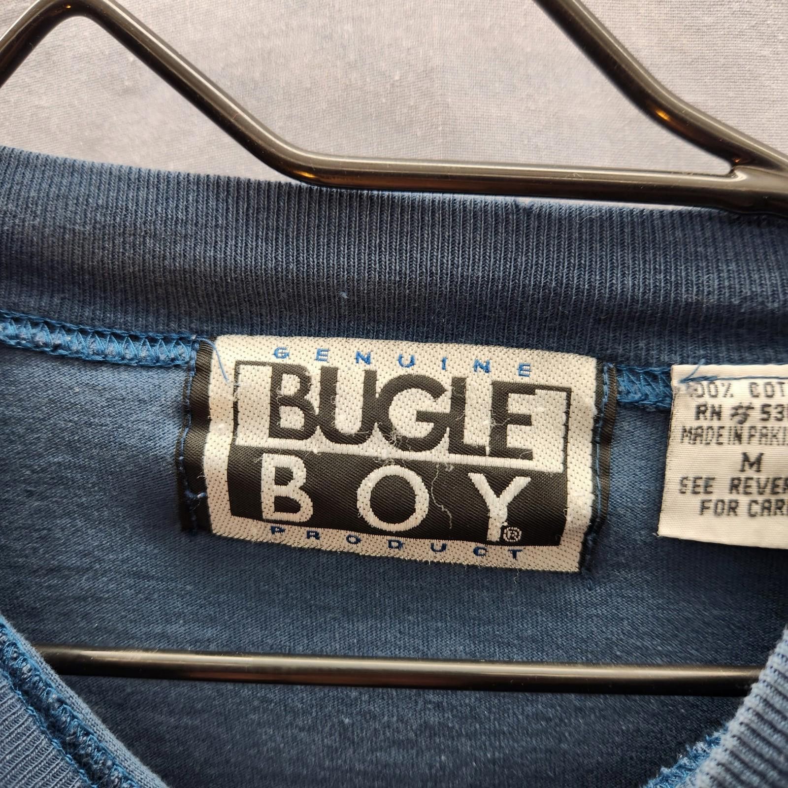 Bugle Boy Vintage Bugle Boy Long Sleeve Tshirt Blue Size Medium Size US M / EU 48-50 / 2 - 4 Thumbnail