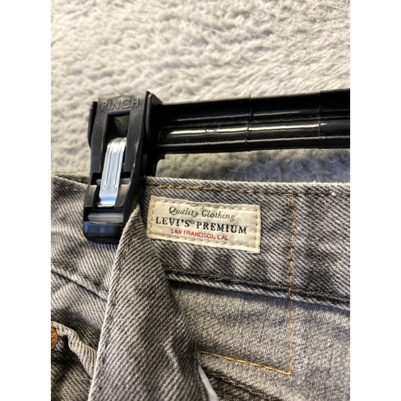 Levi's Levi's 501 Premium Jeans Men 31x30 Gray Straight Regular Button Fly /0384 Size US 31 - 3 Thumbnail