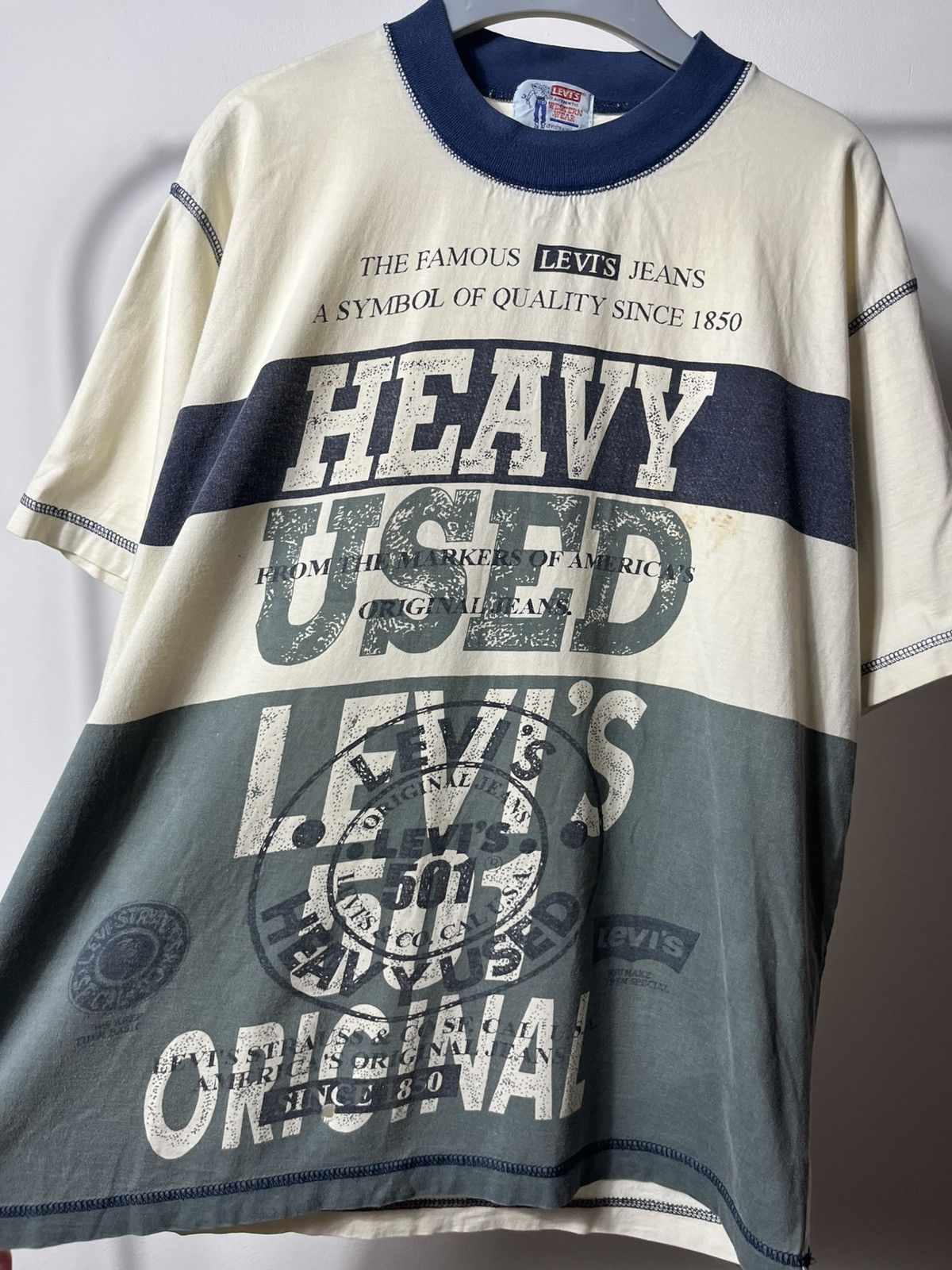 Levi's × Vintage Vintage Levi’s Heavy Used T-shirt 90s Western Wear USA L Size US L / EU 52-54 / 3 - 4 Thumbnail