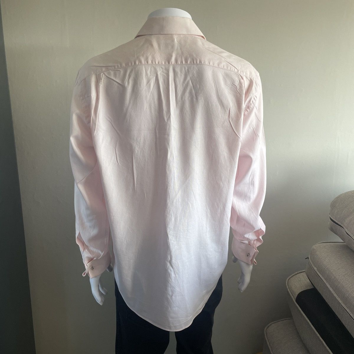 Canali Canali French Cuff Pink Dress Shirt Size US L / EU 52-54 / 3 - 3 Thumbnail